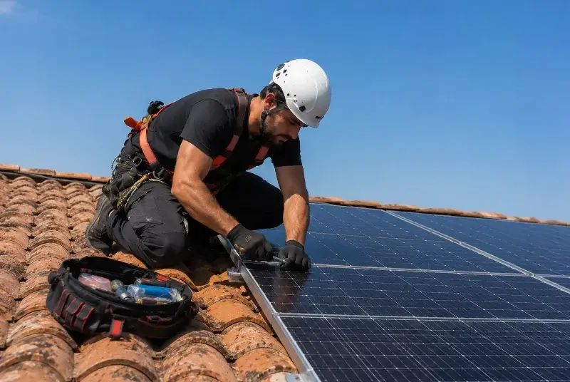 Maintenance et monitoring de panneaux solaires à Brûlain
