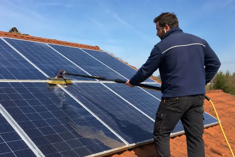 Nettoyage et entretien de panneaux solaires à Brûlain
